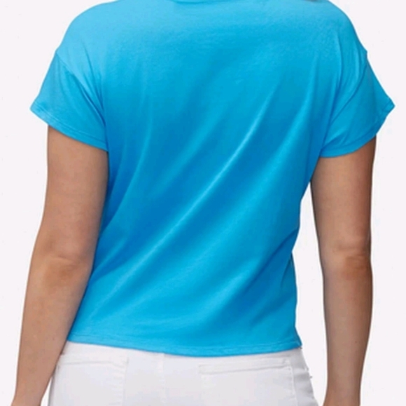 Wildfox Chrissy Michelada Graphic T-Shirt Malibu Blue NWT $68 - Picture 2 of 6